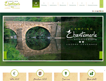 Tablet Screenshot of camping-chantemerle.com